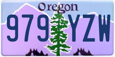 OR license plate 979YZW