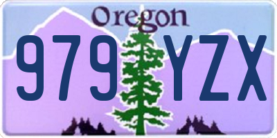 OR license plate 979YZX