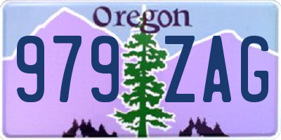 OR license plate 979ZAG
