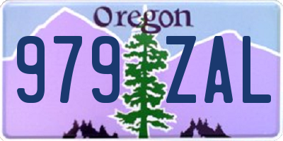 OR license plate 979ZAL