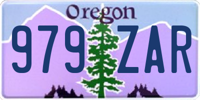 OR license plate 979ZAR