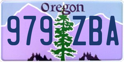 OR license plate 979ZBA