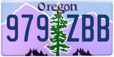 OR license plate 979ZBB