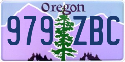 OR license plate 979ZBC