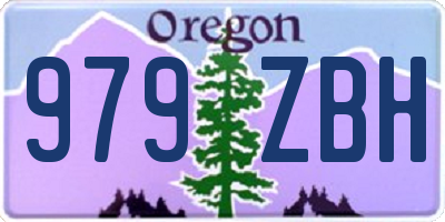 OR license plate 979ZBH