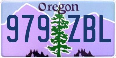 OR license plate 979ZBL