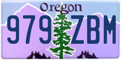 OR license plate 979ZBM