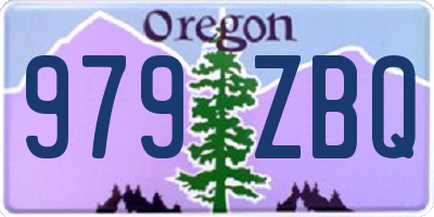 OR license plate 979ZBQ