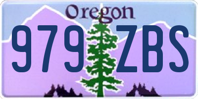 OR license plate 979ZBS