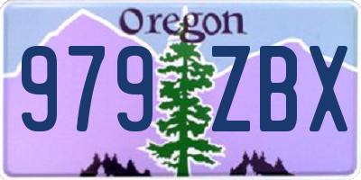 OR license plate 979ZBX