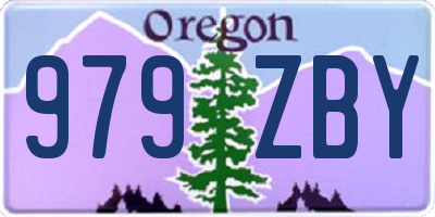OR license plate 979ZBY