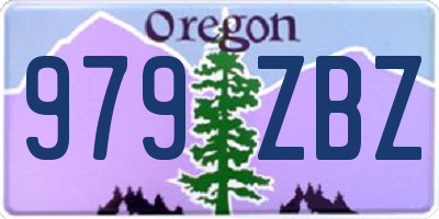 OR license plate 979ZBZ