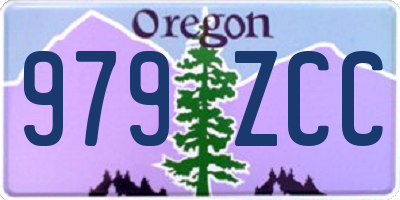 OR license plate 979ZCC