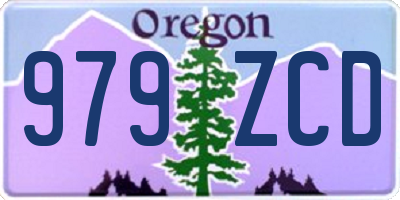 OR license plate 979ZCD