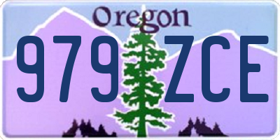 OR license plate 979ZCE