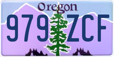 OR license plate 979ZCF