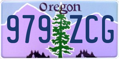 OR license plate 979ZCG