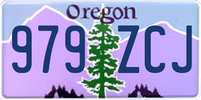 OR license plate 979ZCJ