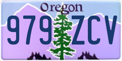 OR license plate 979ZCV