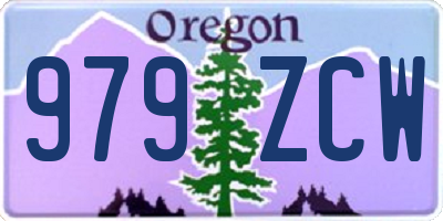 OR license plate 979ZCW
