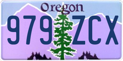 OR license plate 979ZCX