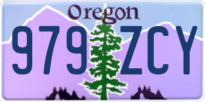 OR license plate 979ZCY