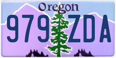 OR license plate 979ZDA