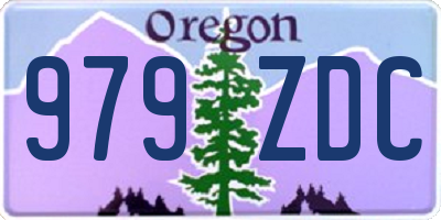 OR license plate 979ZDC