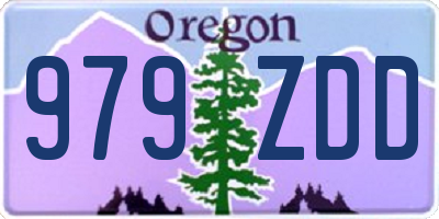 OR license plate 979ZDD