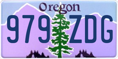 OR license plate 979ZDG