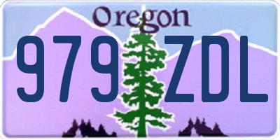 OR license plate 979ZDL