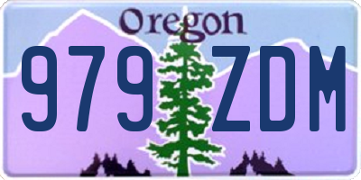 OR license plate 979ZDM