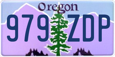 OR license plate 979ZDP