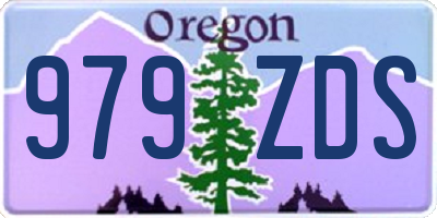 OR license plate 979ZDS