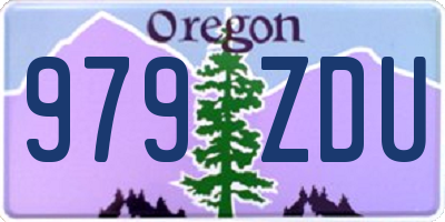 OR license plate 979ZDU