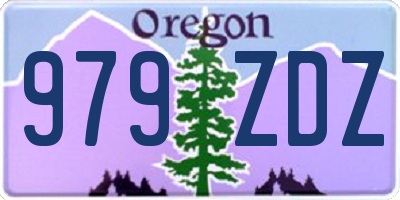 OR license plate 979ZDZ