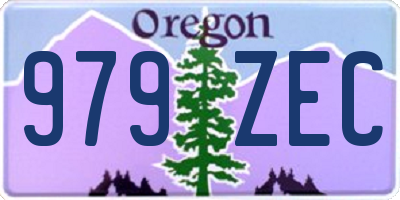 OR license plate 979ZEC