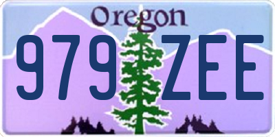 OR license plate 979ZEE
