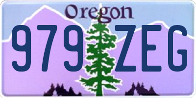 OR license plate 979ZEG