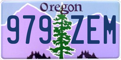 OR license plate 979ZEM
