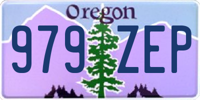 OR license plate 979ZEP