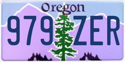 OR license plate 979ZER