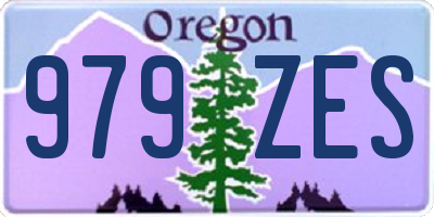 OR license plate 979ZES