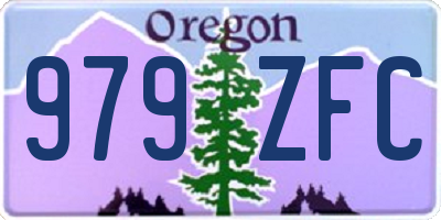 OR license plate 979ZFC