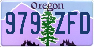 OR license plate 979ZFD