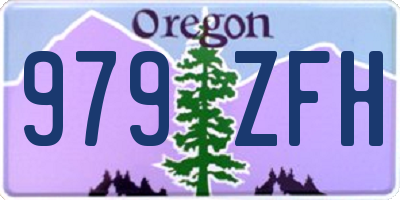 OR license plate 979ZFH