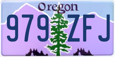 OR license plate 979ZFJ