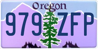 OR license plate 979ZFP