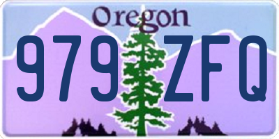 OR license plate 979ZFQ