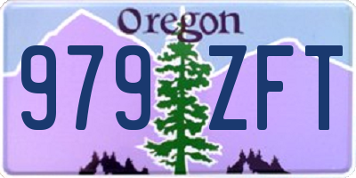 OR license plate 979ZFT